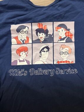 Studio Ghibli Kiki's Delivery Service Navy Graphic Tee